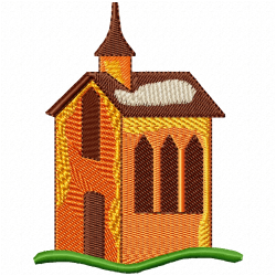 Buildings Embroidery Design 6 Buildings Embroidery Design 6